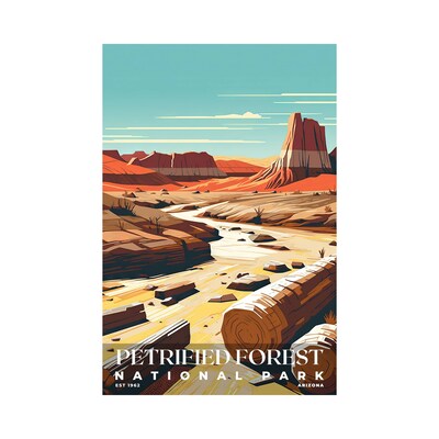 Petrified Forest National Park Poster, Travel Art, Office Poster, Home Decor | S3 - image1
